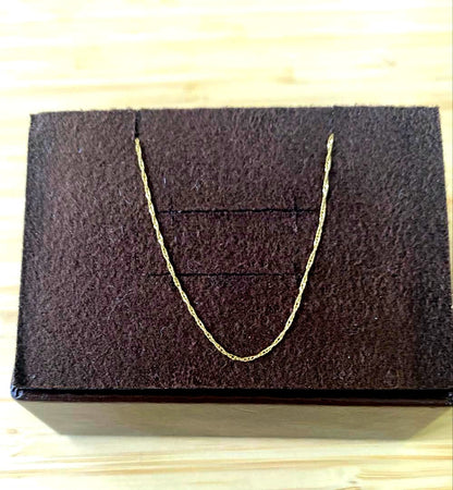 Agaat K18 gold chain necklace 50 centimeters long made of 18 karat gold