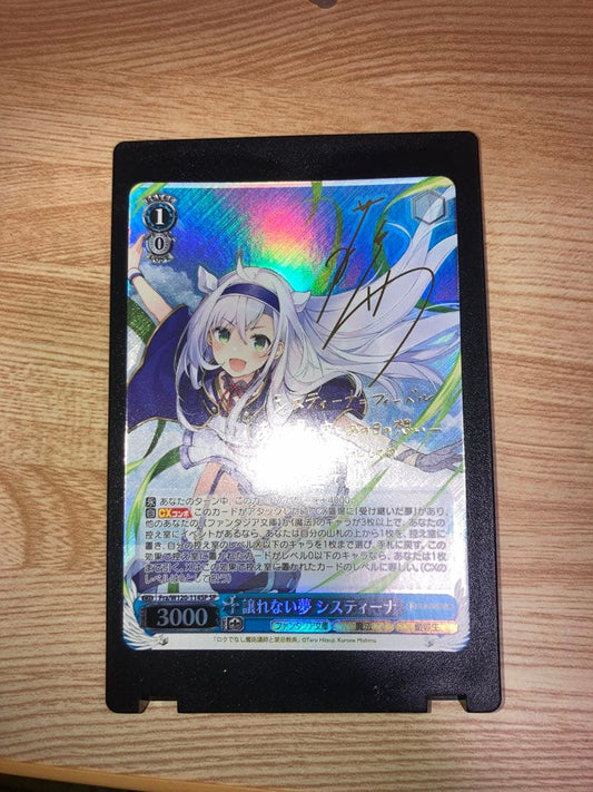 Weiss Schwarz Unyielding Dream Sistina SP Sign — Japanese