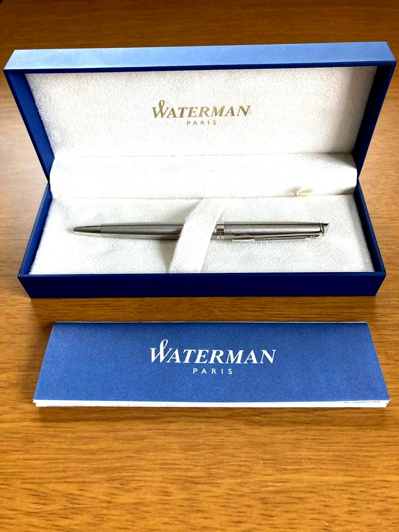 WATERMAN Metropolitan Essential Stainless Steel Ballpoint Pen with sleek polished finish