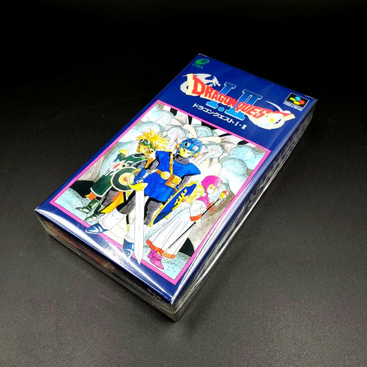 unopened Dragon Quest I and II game cartridge for SNES Super Famicom with original packaging