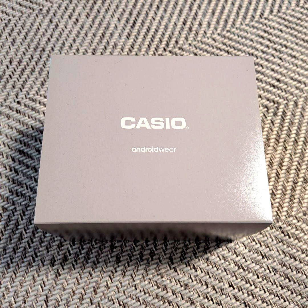 Casio Watch WSD-F10BK black smartwatch with layered monochrome and color LCD display