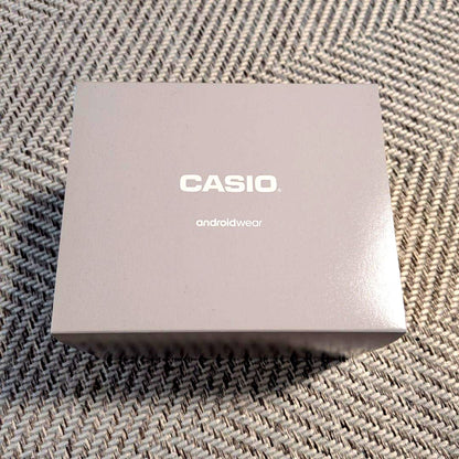 Casio Watch WSD-F10BK black smartwatch with layered monochrome and color LCD display