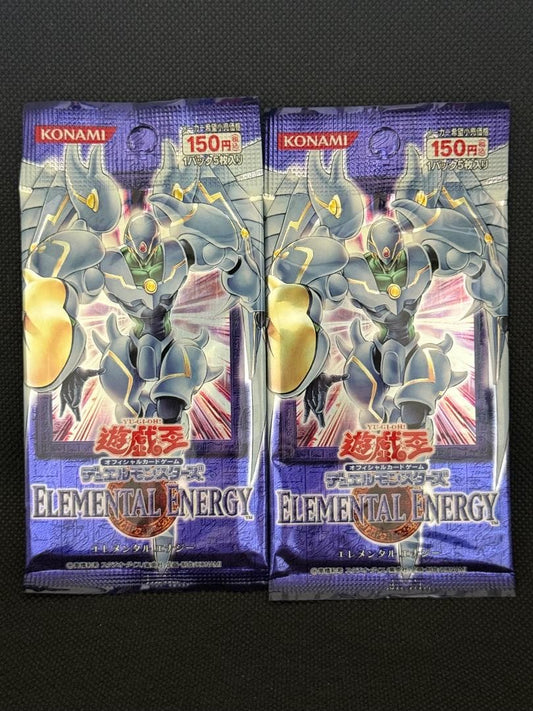 Yu-Gi-Oh Yu-Gi-Oh! ELEMENTAL ENERGY Unopened Pack 2-Set Pack — Japanese