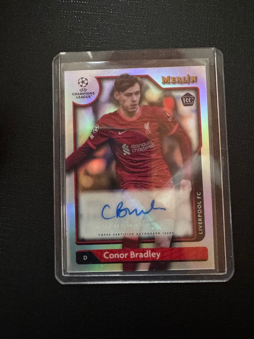 Liverpool Connor Bradley Autograph Card — Japanese