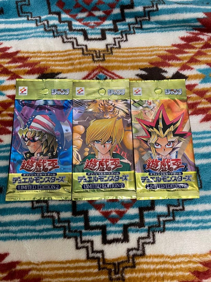 Yu-Gi-Oh Yu-Gi-Oh! OCG Limited Edition 2 Unopened 3 Pack Set Pack — Japanese