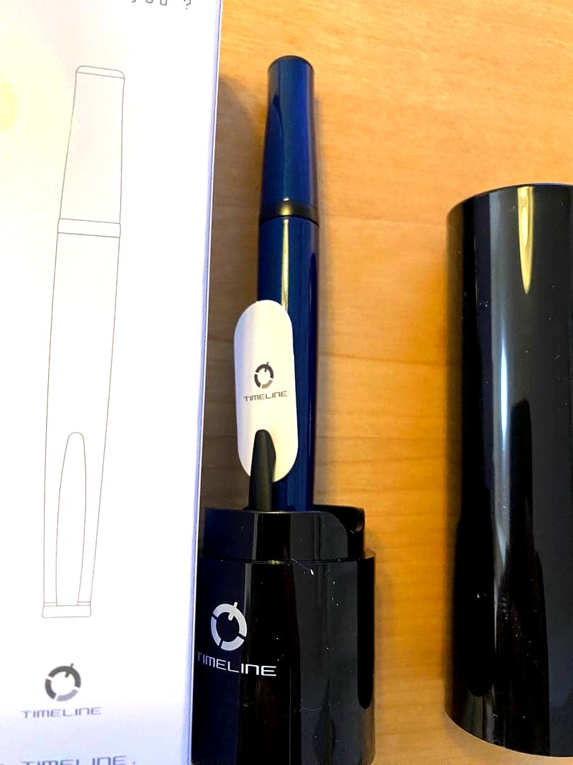 Pilot Timeline BP ballpoint pen in midnight blue with double-action push mechanism and 0.7mm tip