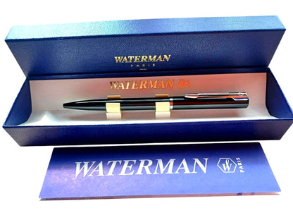 WATERMAN black ballpoint pen with black ink and included box for elegant writing