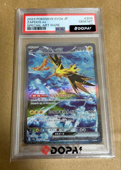 PSA 10 Pokemon Zapdos ex — Japanese