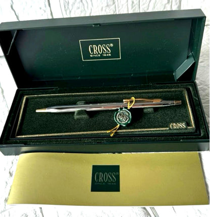Cross Millennium Medalist silver and gold ballpoint pen with twist mechanism in box