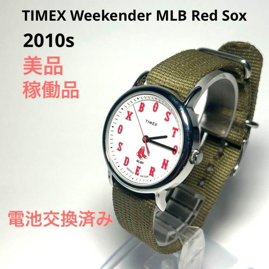 TIMEX Weekender MLB Red Sox Quartz Men's Watch — Japanese