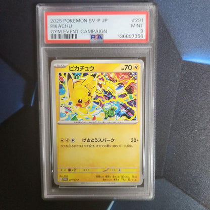 PSA 10 Pokemon Pikachu PROMO — 291/SV-P — Japanese