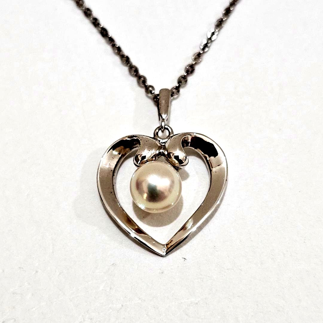 Mikimoto pearl necklace with 6.1mm pearls on a 40cm SV925 sterling silver chain