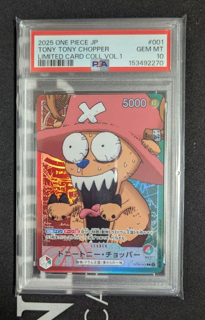 PSA 10 One Piece Chopper L — OP08-001 — Japanese