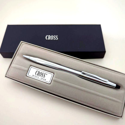CROSS Classic Century Chrome Model 3502 ballpoint pen with chrome finish and manual included