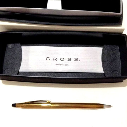 Cross Century 0.7mm gold mechanical pencil Japan import with age-related minor signs