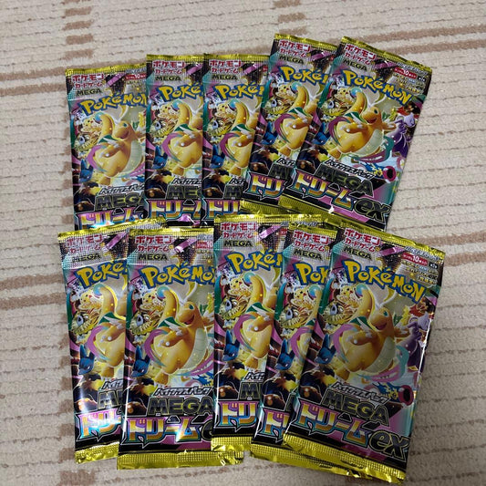 Pokemon Pokémon Card Mega Dream ex 10 Pack Unopened Pack — Japanese