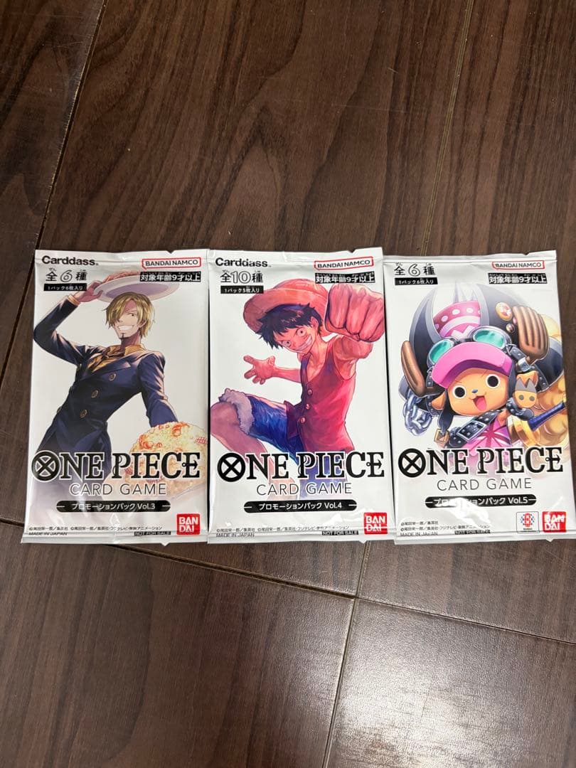 One Piece One Piece Card Promotional Pack Vol. 3 4 5 Pack — Japanese