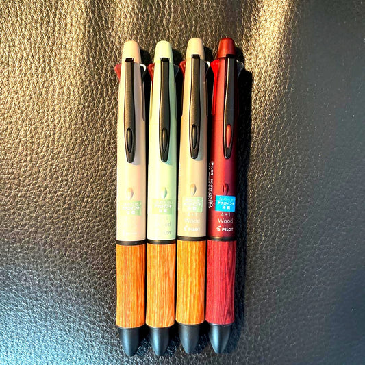 Set of four brand new PILOT4+1 ballpoint pens in unused condition