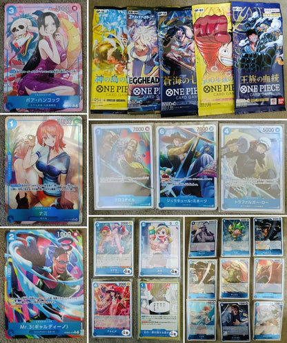 One Piece One Piece Card Unopened Pack 5 Packs & Deck Parts (Blue) Set Pack — Japanese