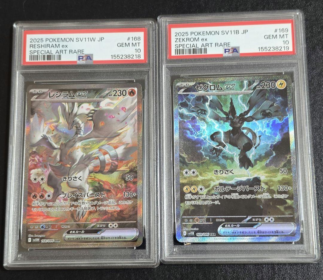 PSA 10 Pokemon Zekrom ex SAR — Japanese