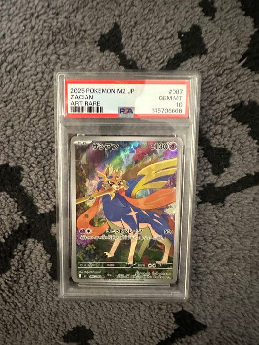 PSA 10 Pokemon Zacian MEGA AR — M Expansion Pack Inferno X 087/080 — Japanese