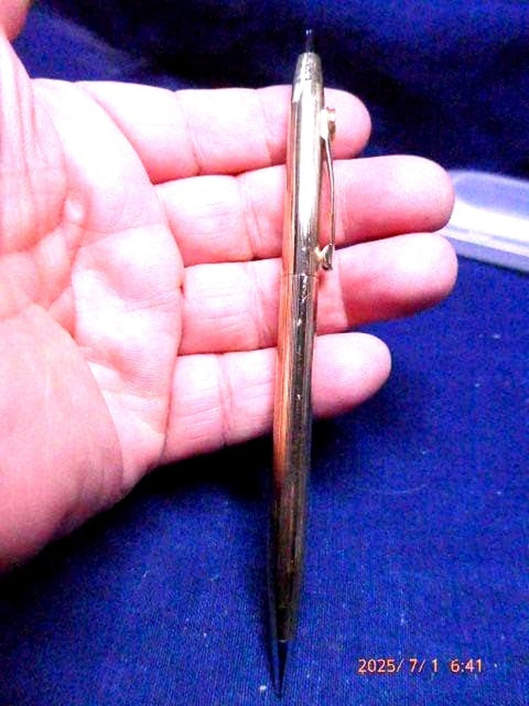 Antique Cross 10K gold plated mechanical pencil GEF with clip and metal body imported from Japan