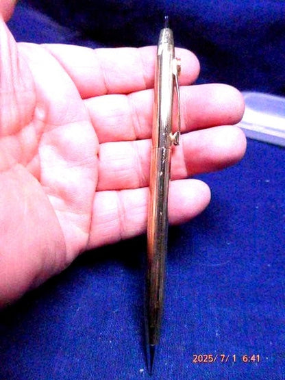 Antique Cross 10K gold plated mechanical pencil GEF with clip and metal body imported from Japan