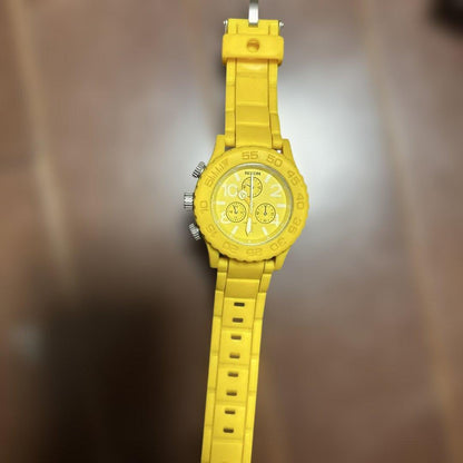 NIXON Chronograph Yellow Quartz Men's Watch — Japanese
