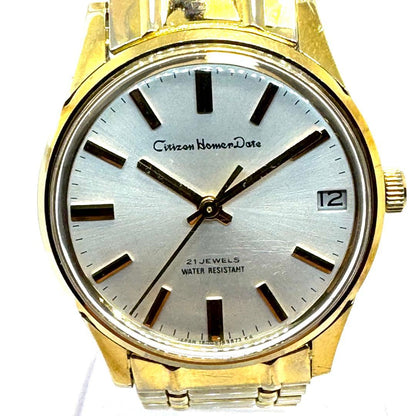 Citizen Homer Date 21 Jewels Hand-wound Manual Men's Watch — Japanese