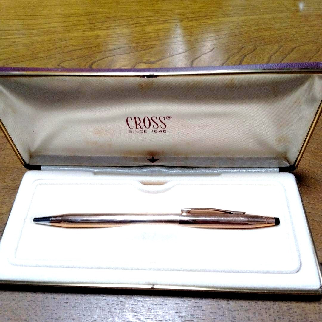 Cross Classic Century 1502 gold plated ballpoint pen with dedicated case, Japan import