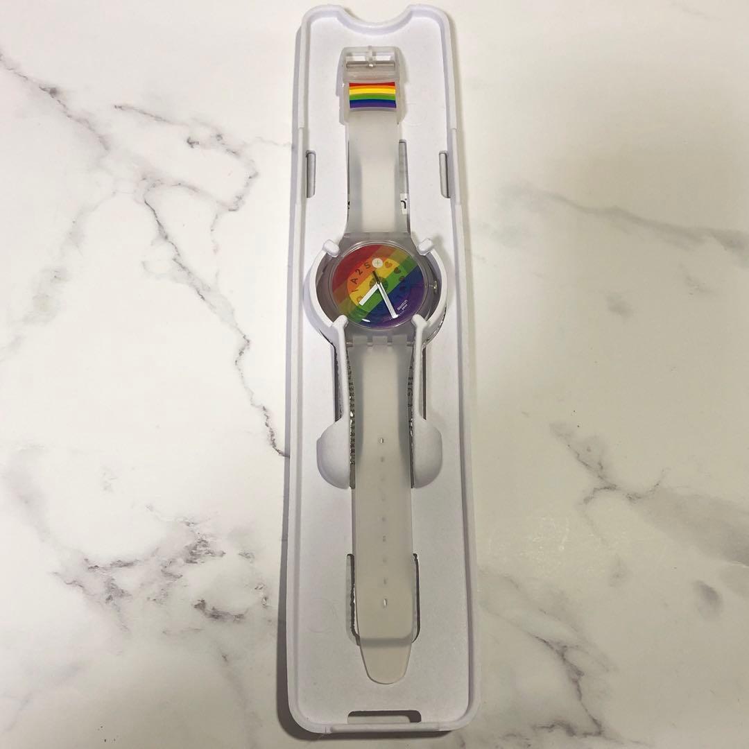 swatch STRIPE FIERCE 2022 (232) Quartz Men's — Japanese