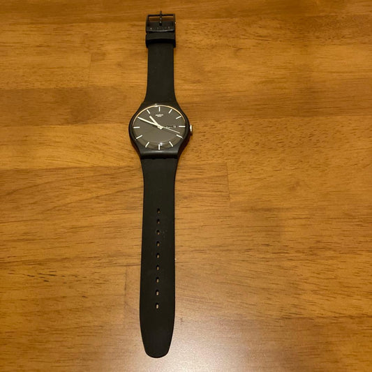 swatch ブラック Quartz Men's — Japanese