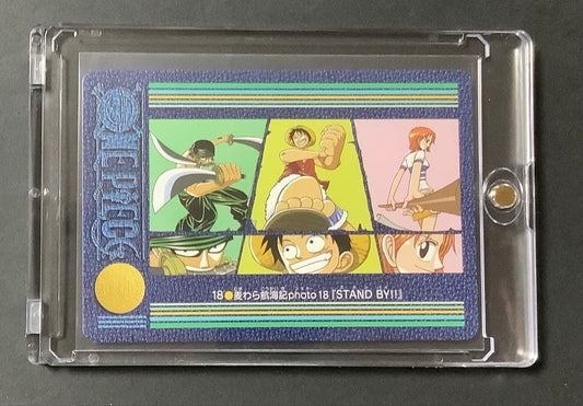 One Piece Visual Adventure Carddass 18 Stand By Japanese trading card from 2000 in excellent condition