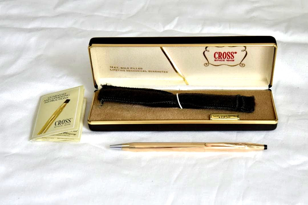 CROSS Classic-century ballpoint pen No.1502 with 14KT gold filled finish made in Japan
