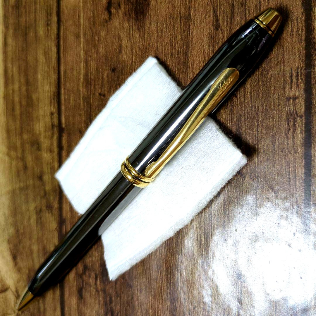 Townsend Cross ballpoint pen with old logo, used condition, Japan import