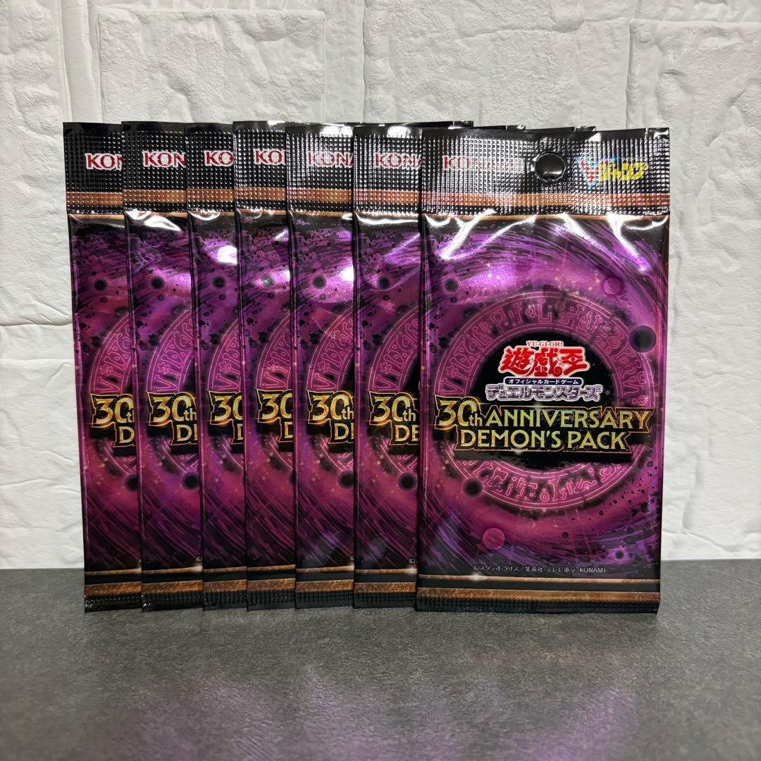 Yu-Gi-Oh Yu-Gi-Oh! TRADING CARD GAME 30th ANNIVERSARY DEMON'S UNOPENED 7 PACKS Pack — Japanese