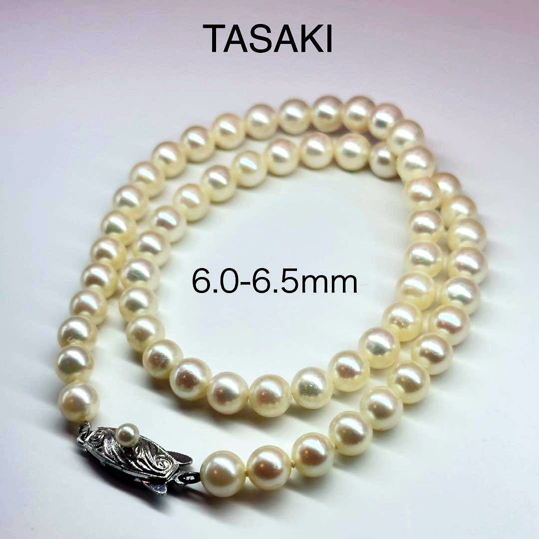 Tasaki SV Necklace featuring 6.0-6.5mm pearls with a total length of about 36cm