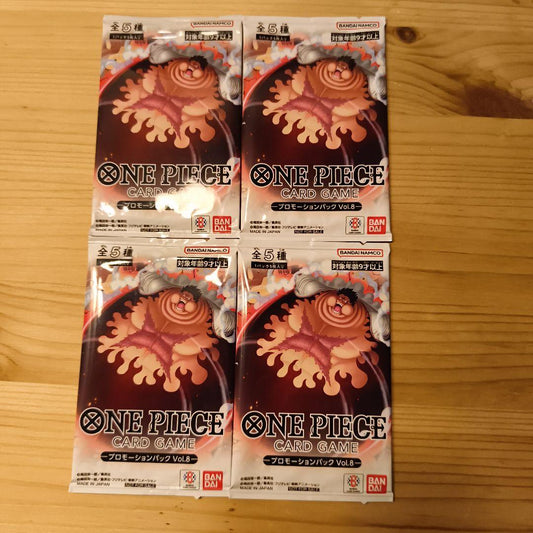 One Piece ONE PIECE Card Game Promotion Pack Vol.8 4-Pack Pack — Japanese