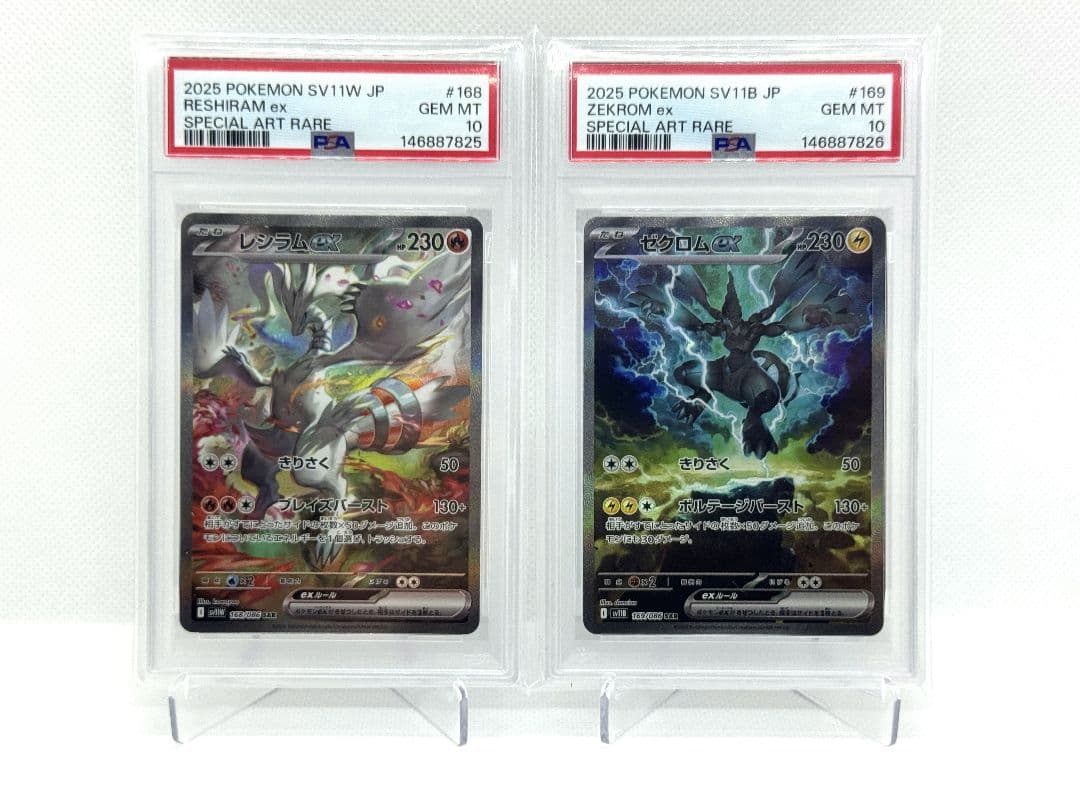 PSA 10 Pokemon Zekrom ex SAR — SV Expansion Pack Black Bolt — Japanese