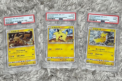 PSA 10 Pokemon Pikachu — S Series Promo Card — Japanese