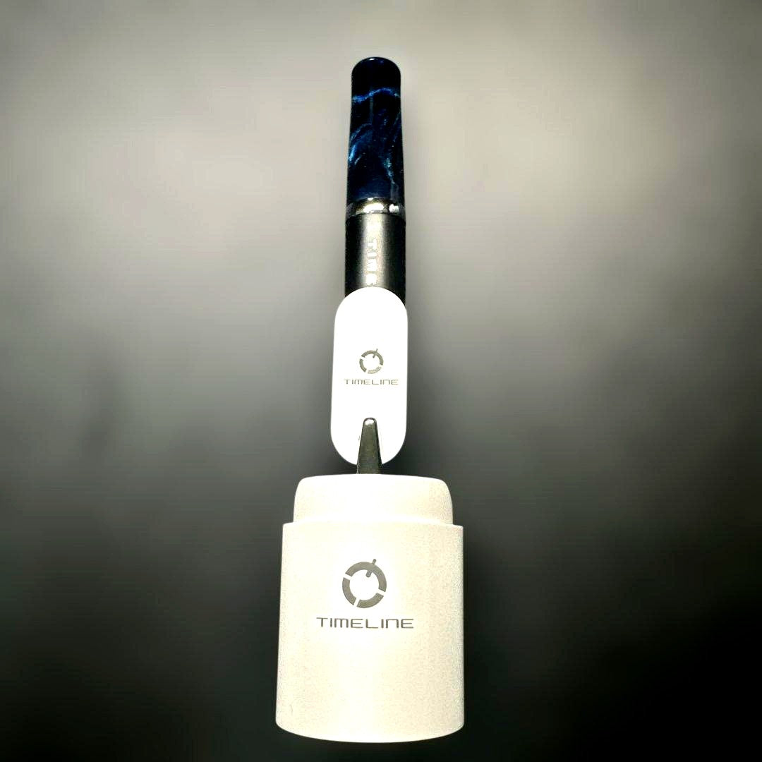 PILOT Timeline BTL-5SR-ETL pen in Eternal Blue color with fine tip and black acrylic ink