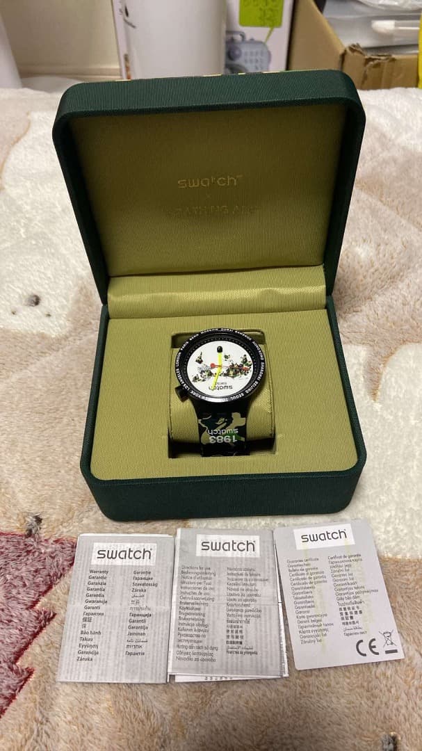 swatch BIG BOLD BAPE THE WORLD Quartz Men's — Japanese