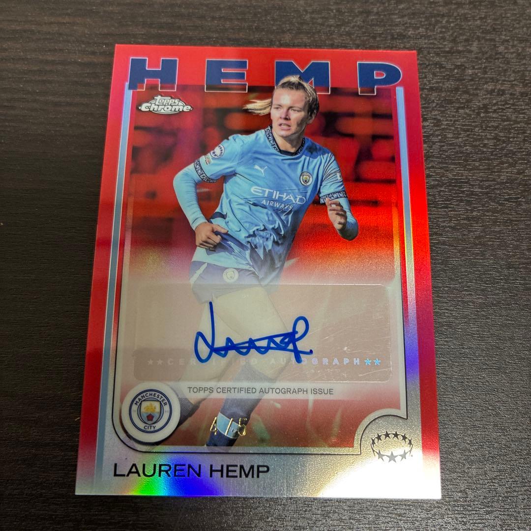 Manchester City Lauren Hemp Autographed Card — Japanese