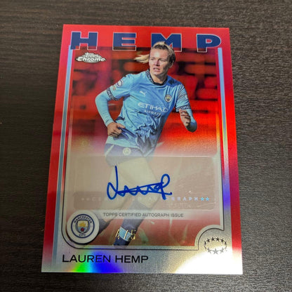 Manchester City Lauren Hemp Autographed Card — Japanese