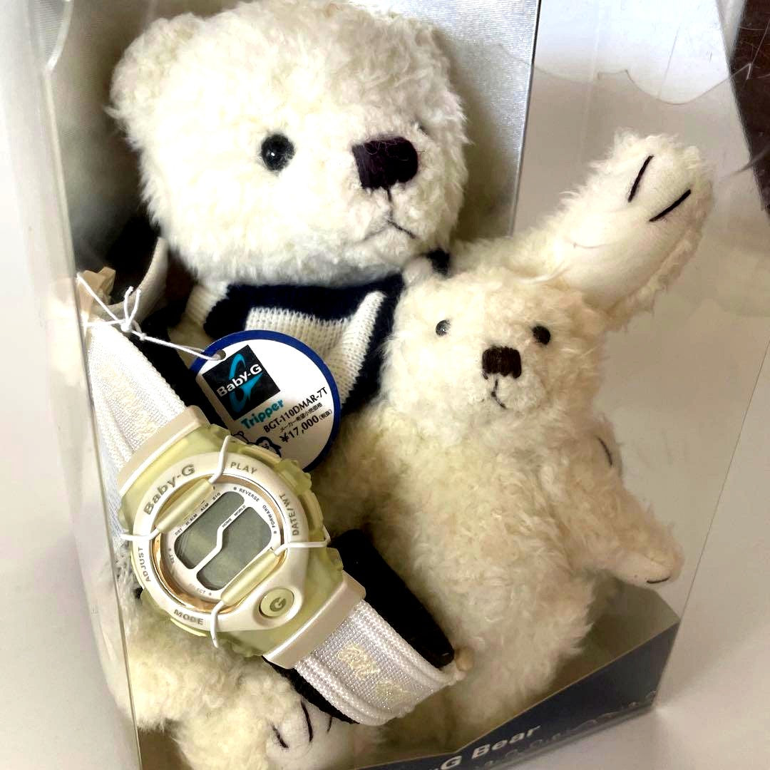 Casio Baby-G Bear Series BGT-110DMAR-7T white wristwatch Japan import with digital display