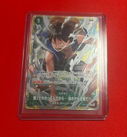 One Piece Sure! The official English name of the card is: **"Just Know You're Strong… Let — OP13-040 — Japanese