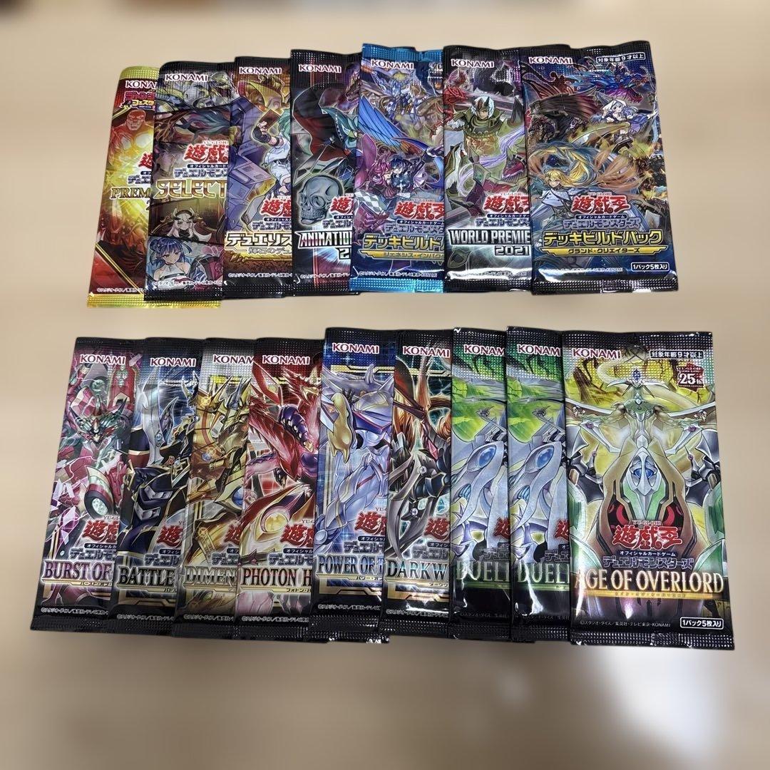 Yu-Gi-Oh Yu-Gi-Oh! OCG Unopened Pack Lot 16 Pack Set Pack — Japanese