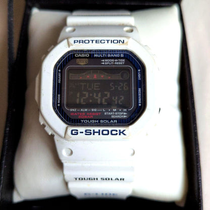 Casio G-Shock G-Lide GWX-5600C square solar-powered watch with tide graph and moon data features