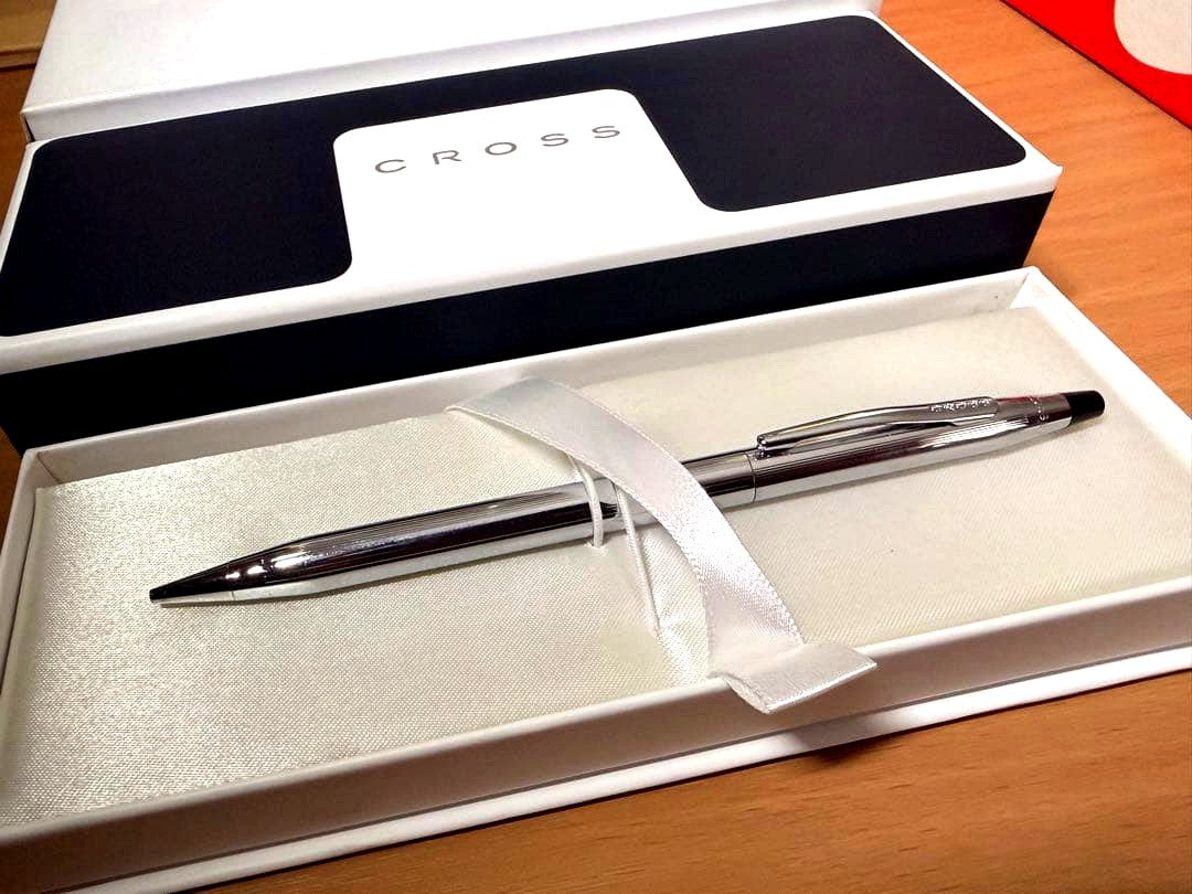 Cross Classic Century glossy chrome mechanical pencil with dedicated silver case