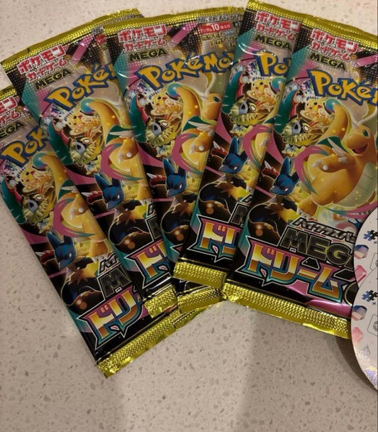 Pokemon Mega Dream ex 5 Pack Loose Pack Pack — M High Class Pack MEGA Dream ex — Japanese